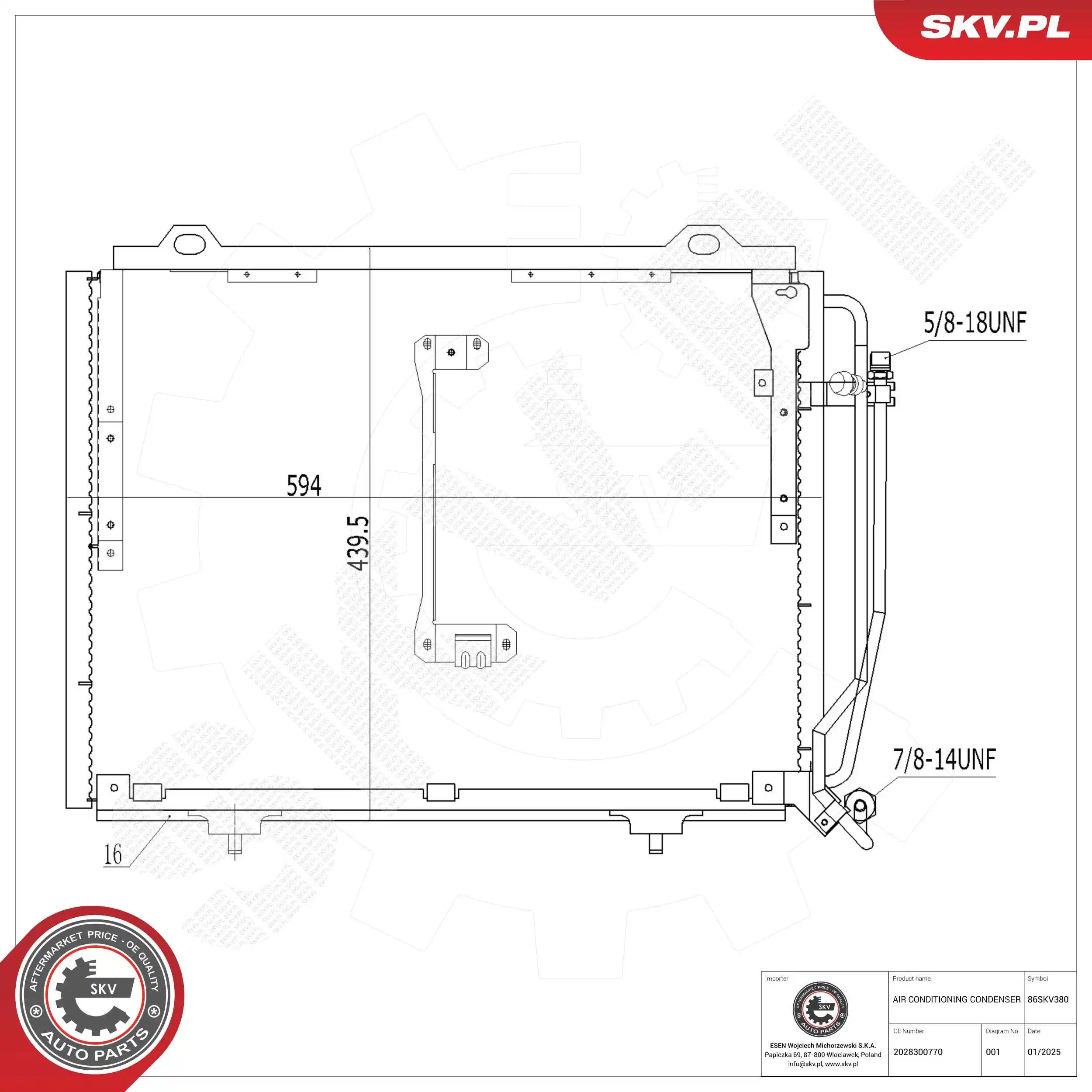 Condenser, air conditioning